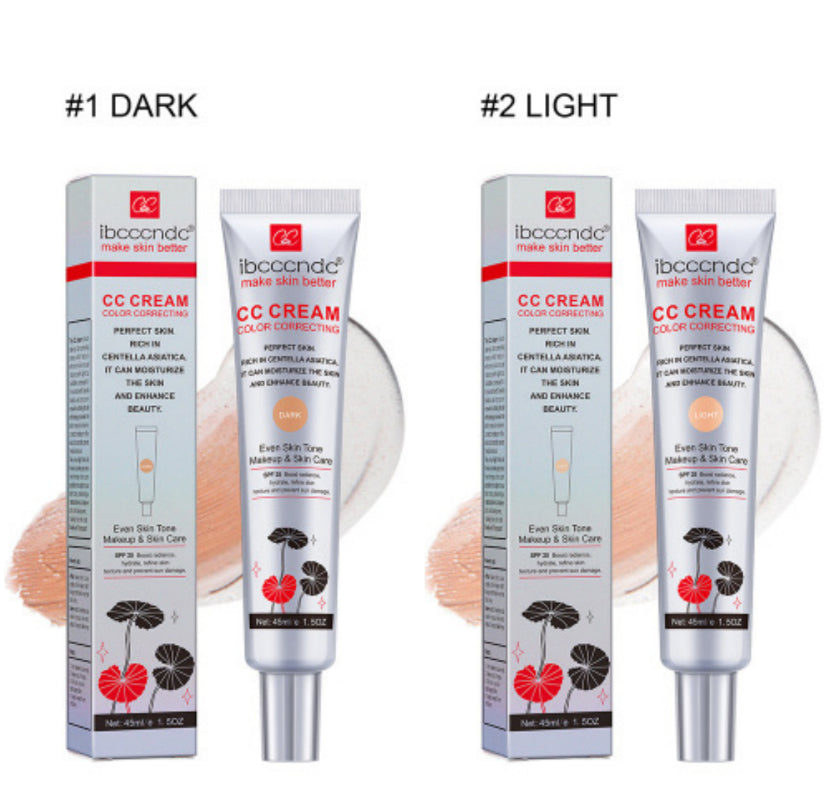Color Correcting CC Cream with Centella Asiatica - Moisturizing Makeup Base