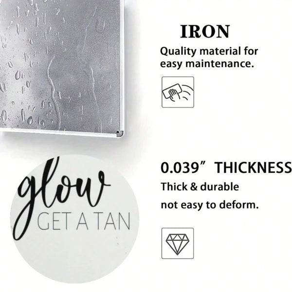 Metal Tin Wall Decoration - 20 cm x 20 cm Artistic Design