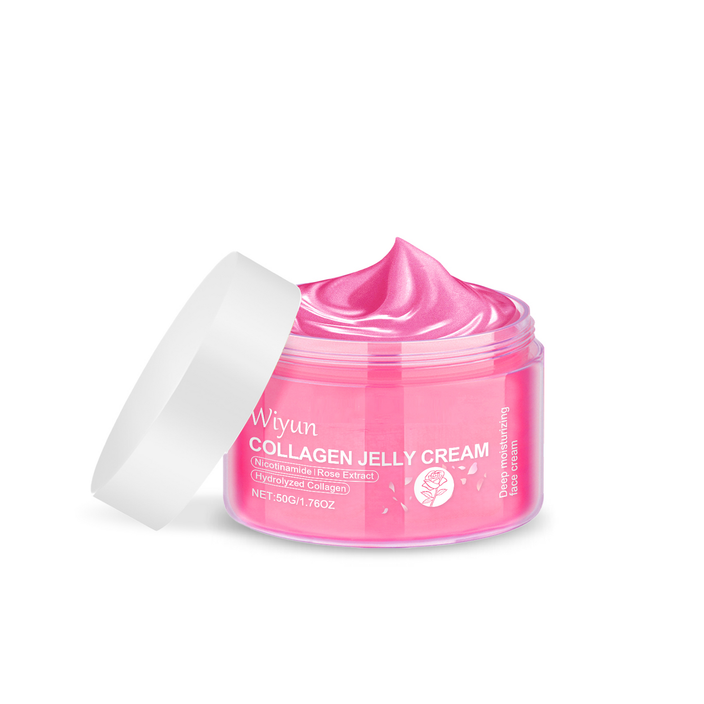 Collagen Rose Jelly Facial Cream - 50g Moisturizing Gel