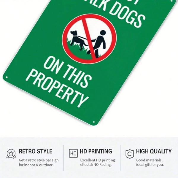 Metal Tin Wall Decoration Sign - 20x20 cm