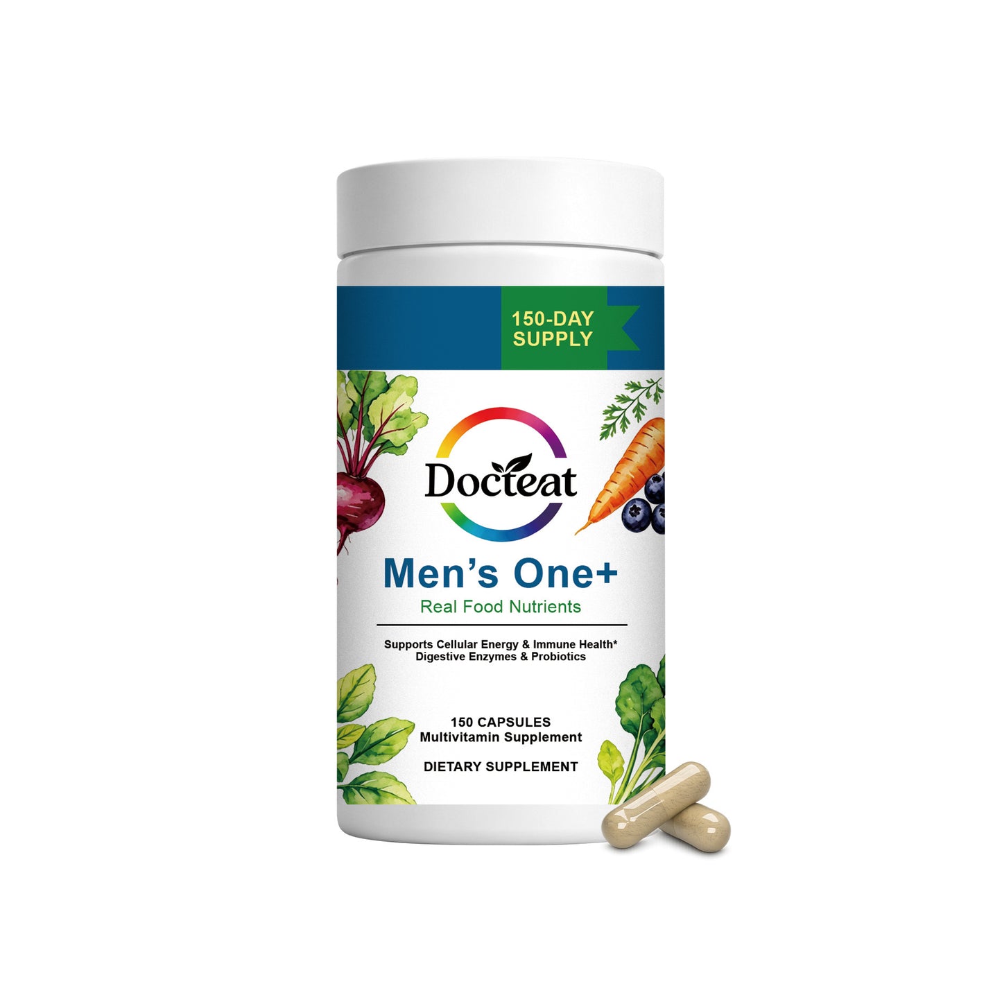 Multivitamin Dietary Supplement with 150 Capsules for Overall Health & Wellness