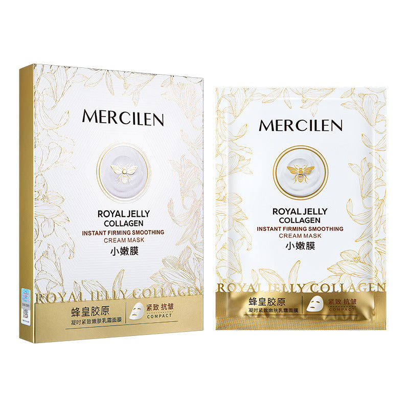 Collagen Face Mask Pack - Firming & Anti-Aging Emulsion Cream Mask - 5 Pack