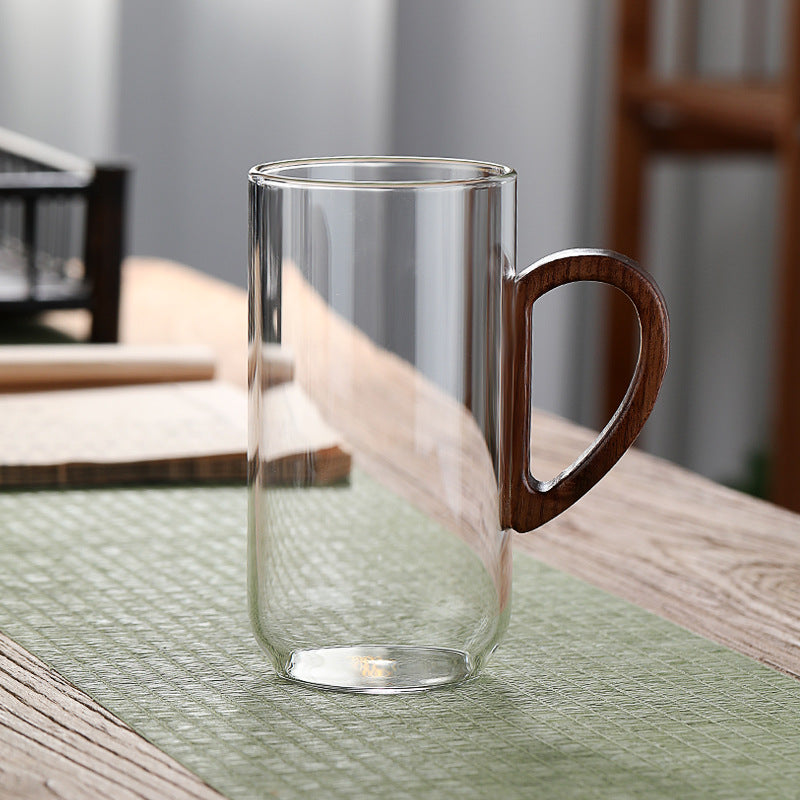 Heat-Resistant Green Tea Cup Large Capacity Water Mug Borosilicate Glass