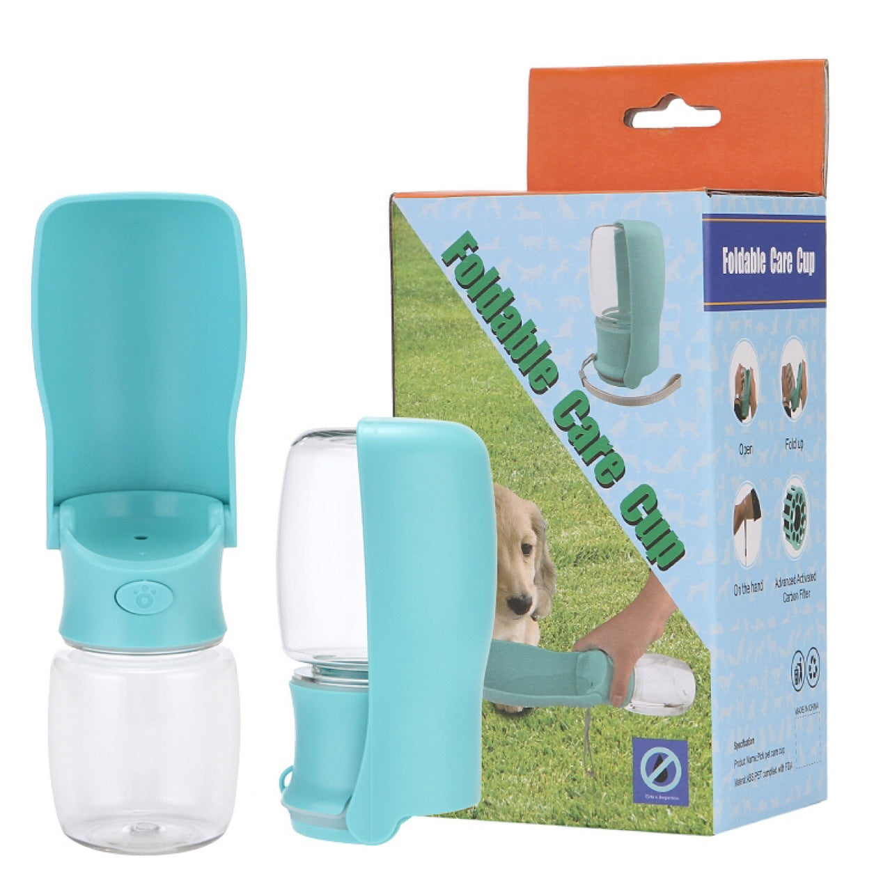 Portable Dog Water Bottle - Foldable Pet Dispenser