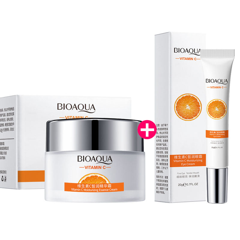 Moisturizing Rejuvenating Facial Cream with Vitamin C & Eye Care 20g/50g Set