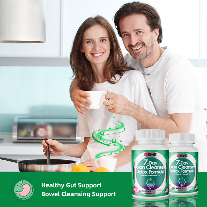 7-Day Colon Cleanse and Detox Supplement - 60 Capsules