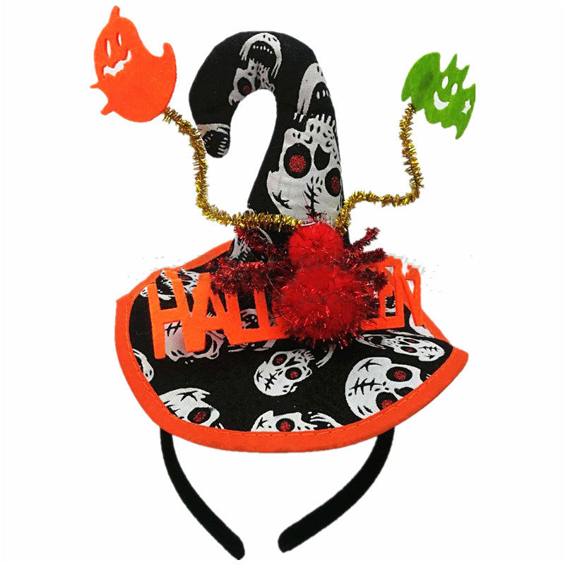 Halloween Witch Hat Headband Party Costume Accessory Multiple Colors