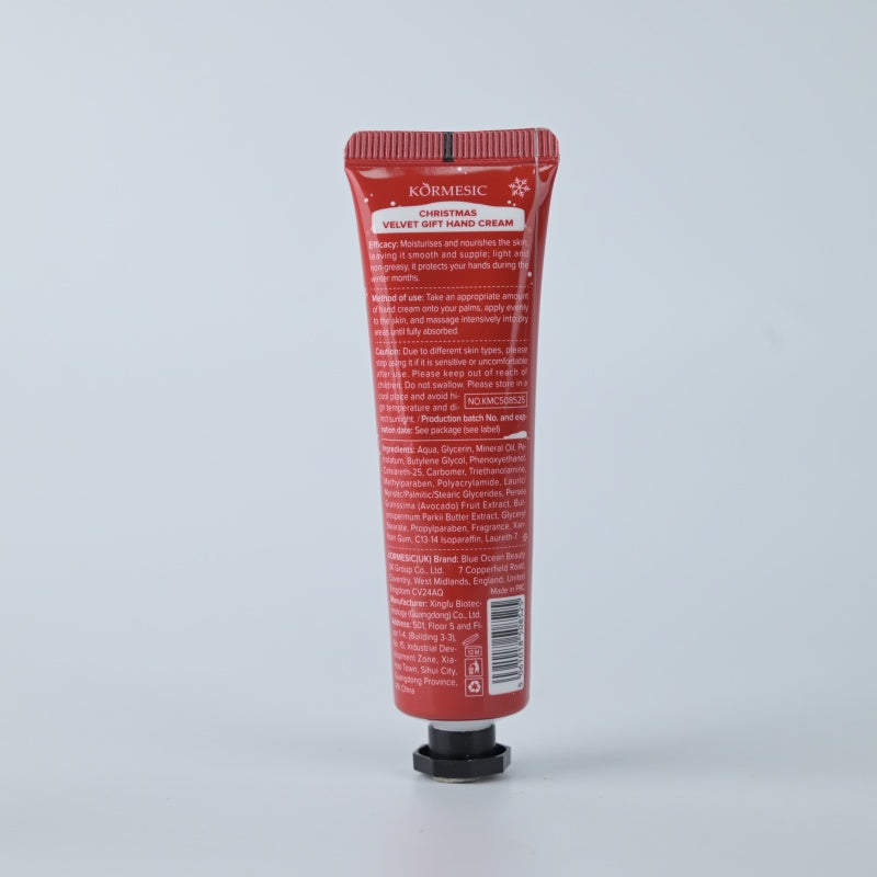 Christmas Velvet Hand Cream Gift Set - 30g Holiday Skincare Collection