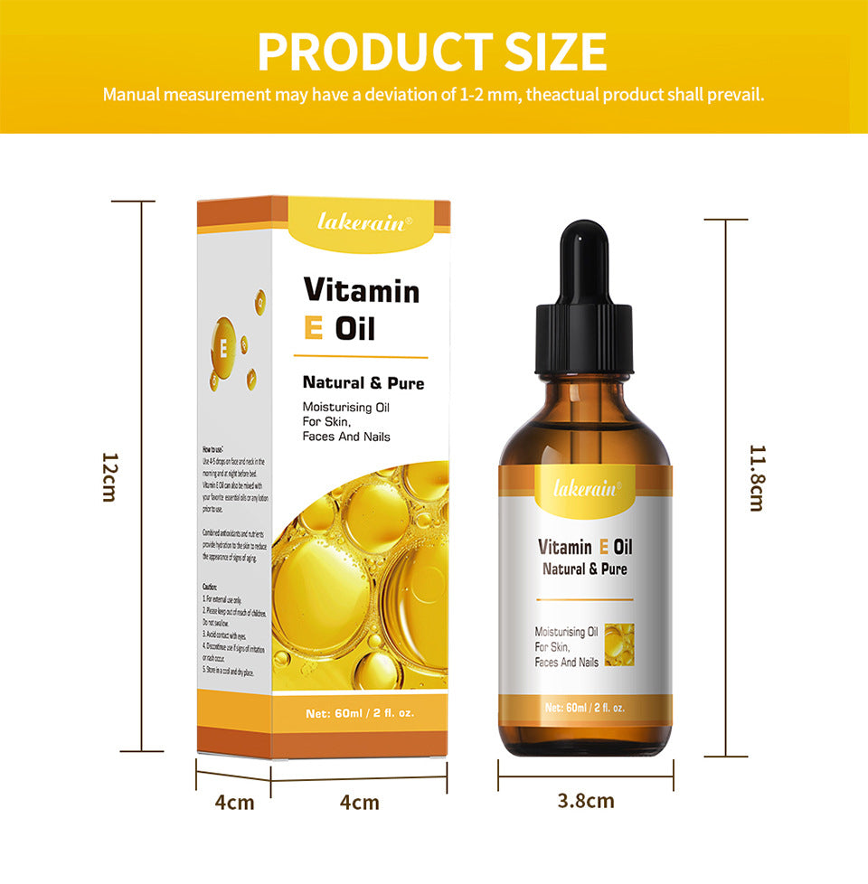 Moisturizing Vitamin E Facial Oil for Skin Elasticity - 60ml
