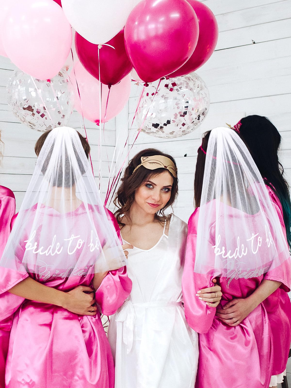 Bride To Be Embroidered Veil - Bachelorette Party Accessory