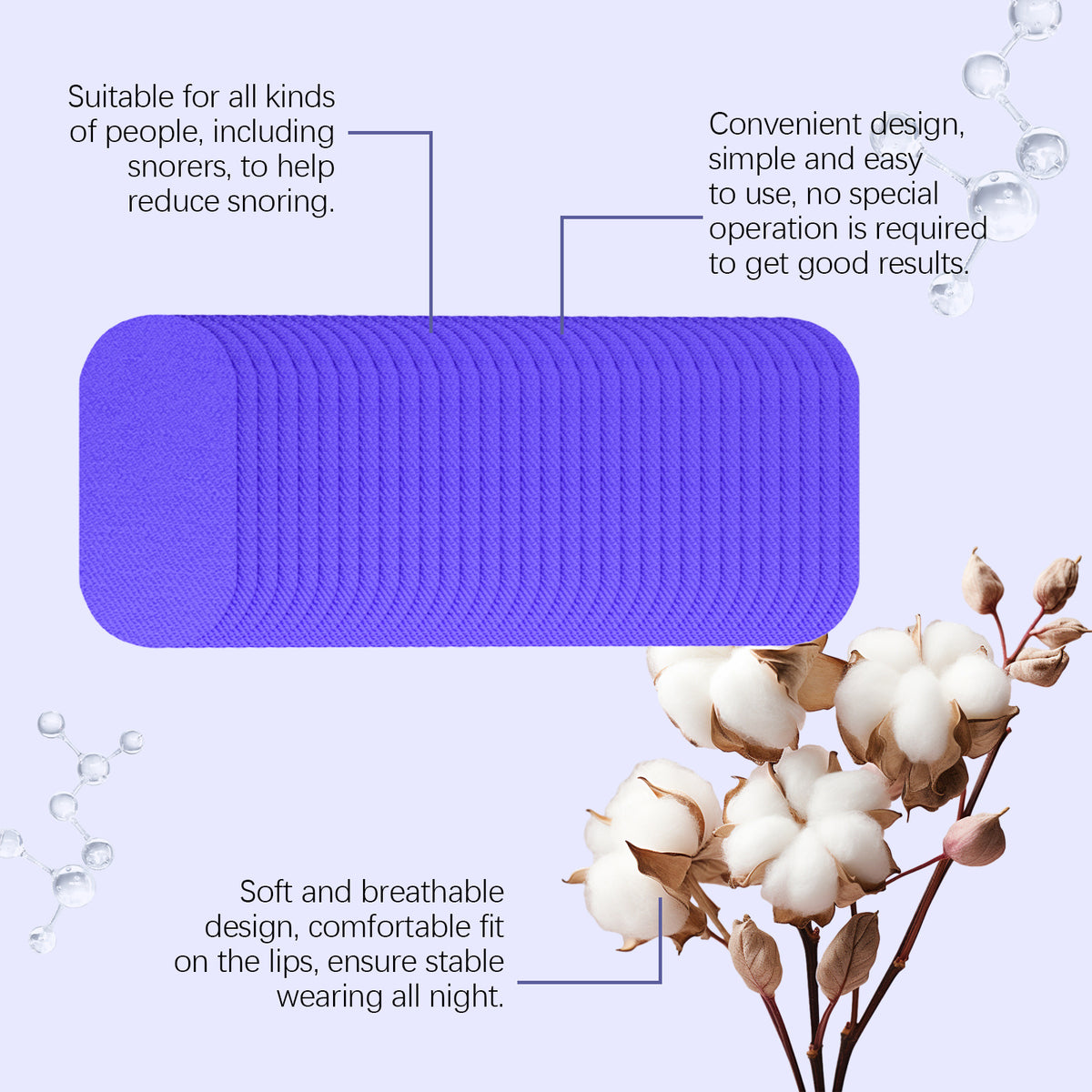 Anti-snoring Nursing Adhesive Bandage Care Night Relief