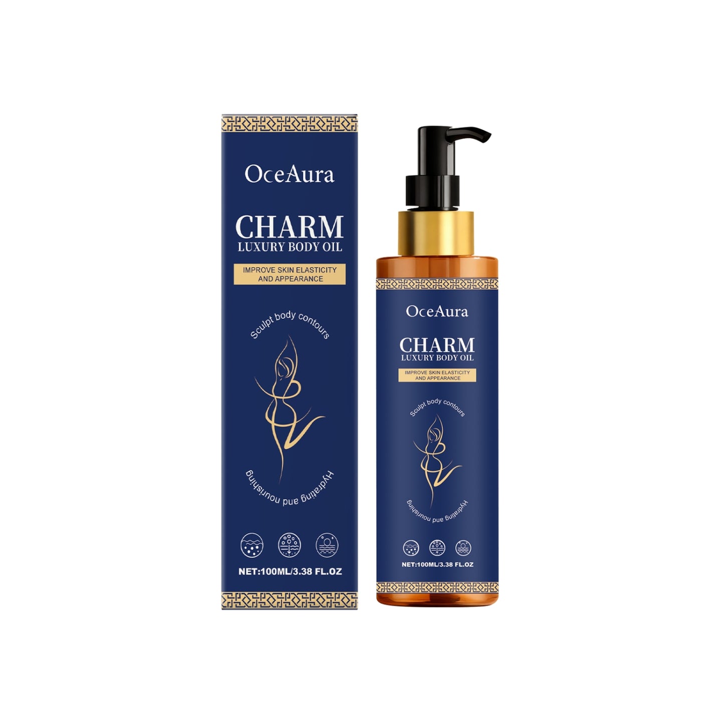 Moisturizing Skin Oil 100ml - Hydrating Face & Body Oil for Sensitive Skin