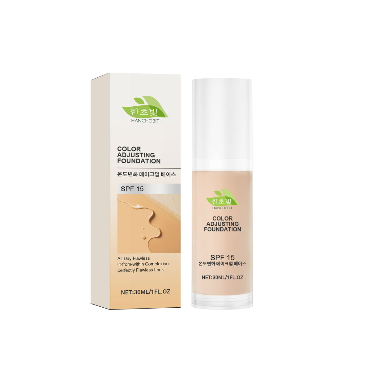 Thermostatic Liquid Foundation 30ml - Skin Care Makeup for Facial