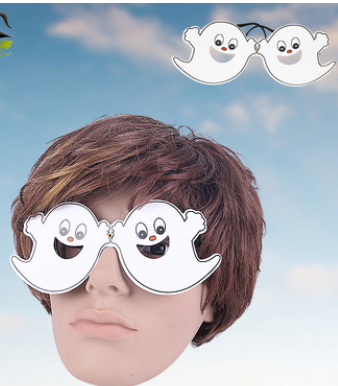 Halloween Paper Glasses Set - Bat Pumpkin Skull Ghost Trick or Treat Costume Accessories