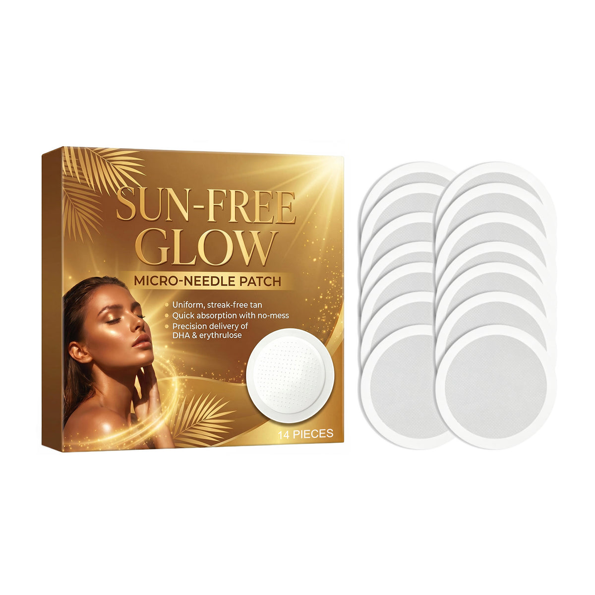 Sunless Tanning Microneedle Patch 14pcs