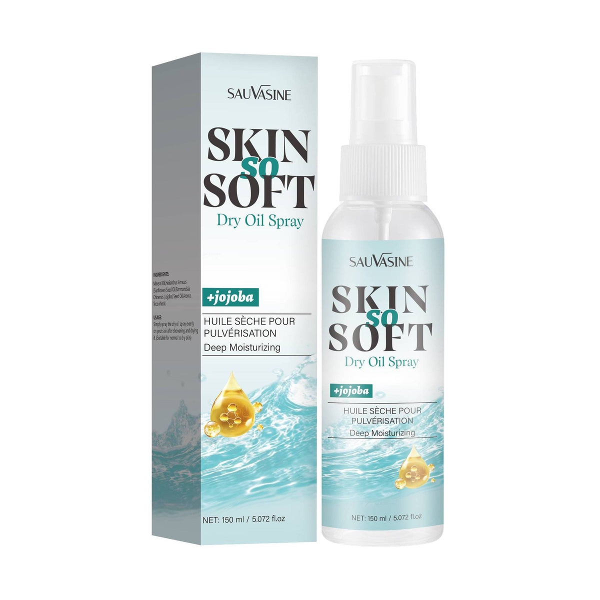 150ml Skin Softening Dry Oil Spray for Body and Face