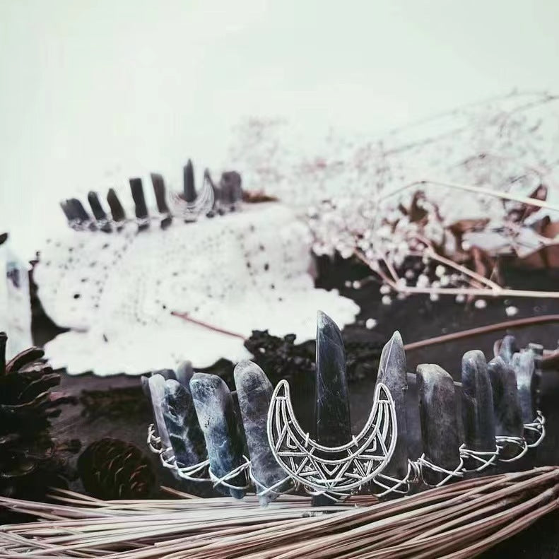 Labradorite Crystal Headband - DIY Hair Accessory