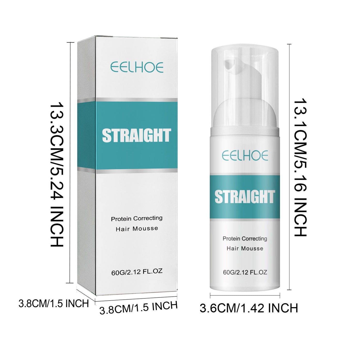 Hair Straightening Mousse - Smoothing & Repair Treatment for Frizzy Hair