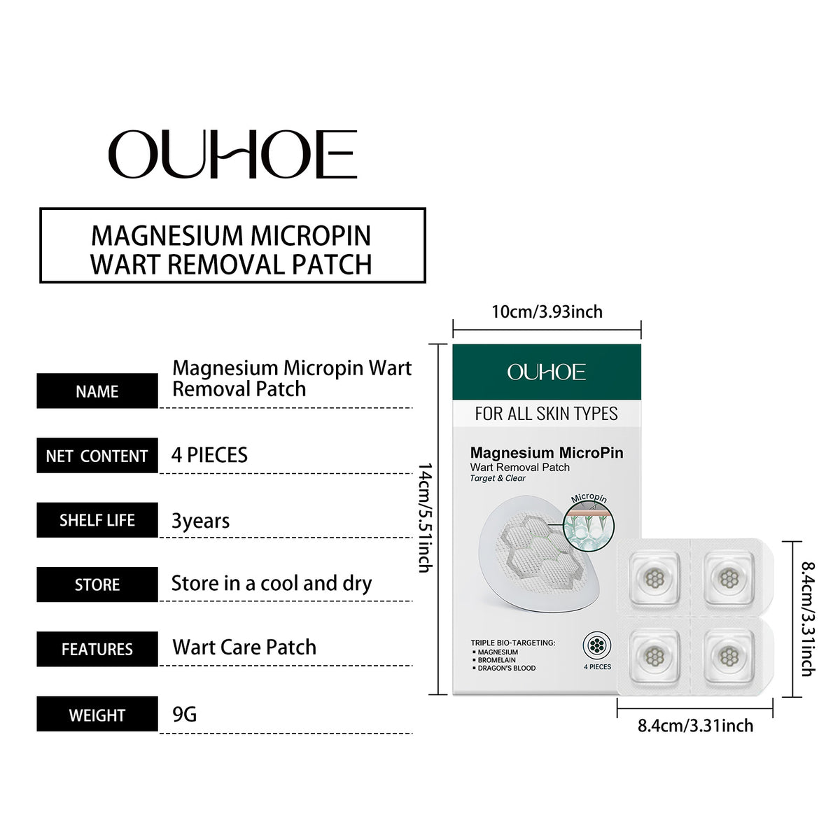 Skin Cleansing & Beauty Patches - 4pcs