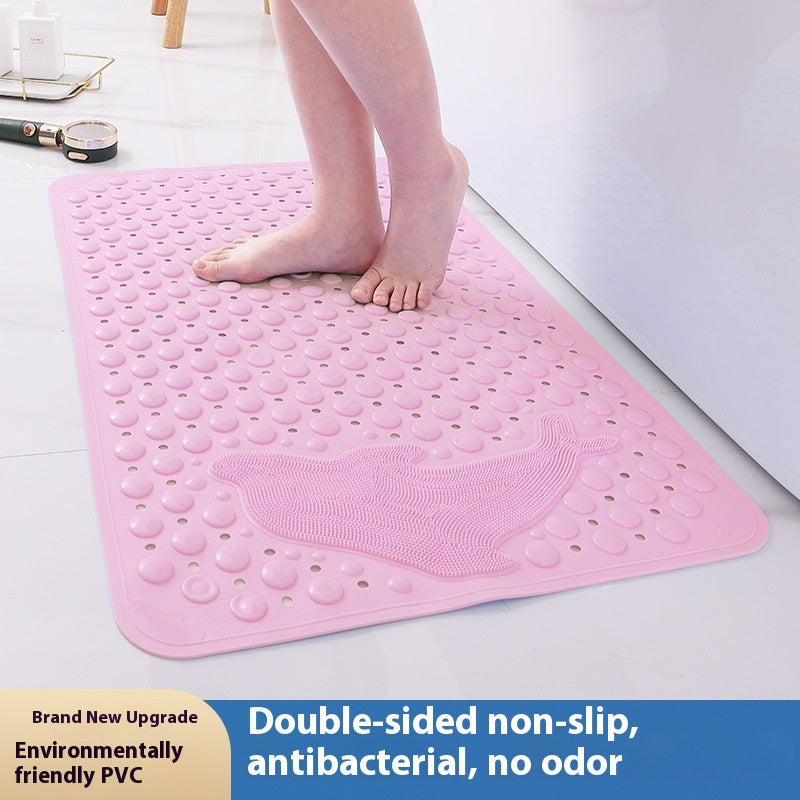 Non-slip Bathroom Floor Mat with Suction Cups - Waterproof and Drop Proof