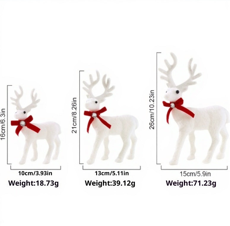 Plush Moose Christmas Deer Decoration Doll - Festive Holiday Home Decor