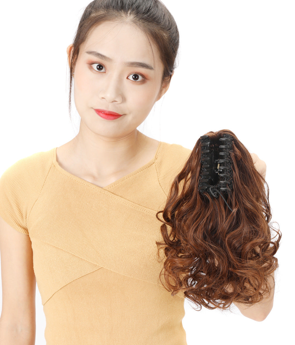 Curly Ponytail Claw Clip - Realistic Synthetic Hair