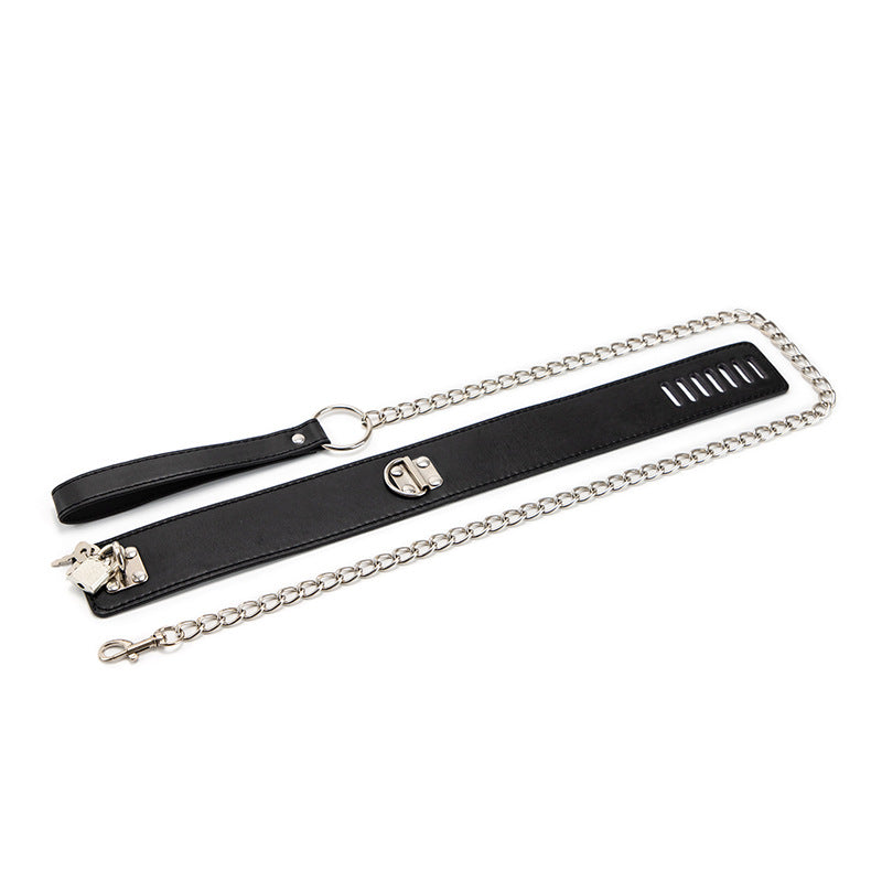 Adjustable Toy Collar with Traction Chain for Play and Training