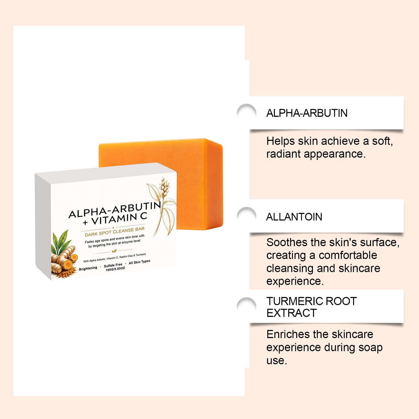 Lightening Facial Cleansing Soap 100g Brightening Skin Care