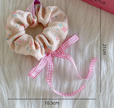 Trendy Lace Hair Ring Set - Handmade French Style Hair Accessories