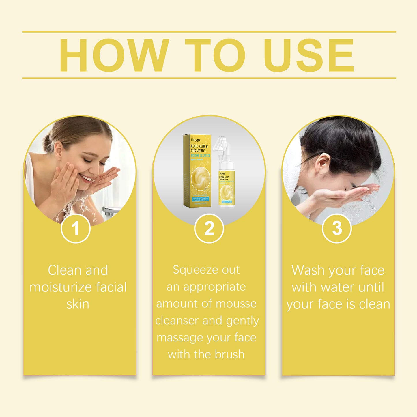 Turmeric Gentle Facial Cleanser - Exfoliating Skin Care for All Skin Types