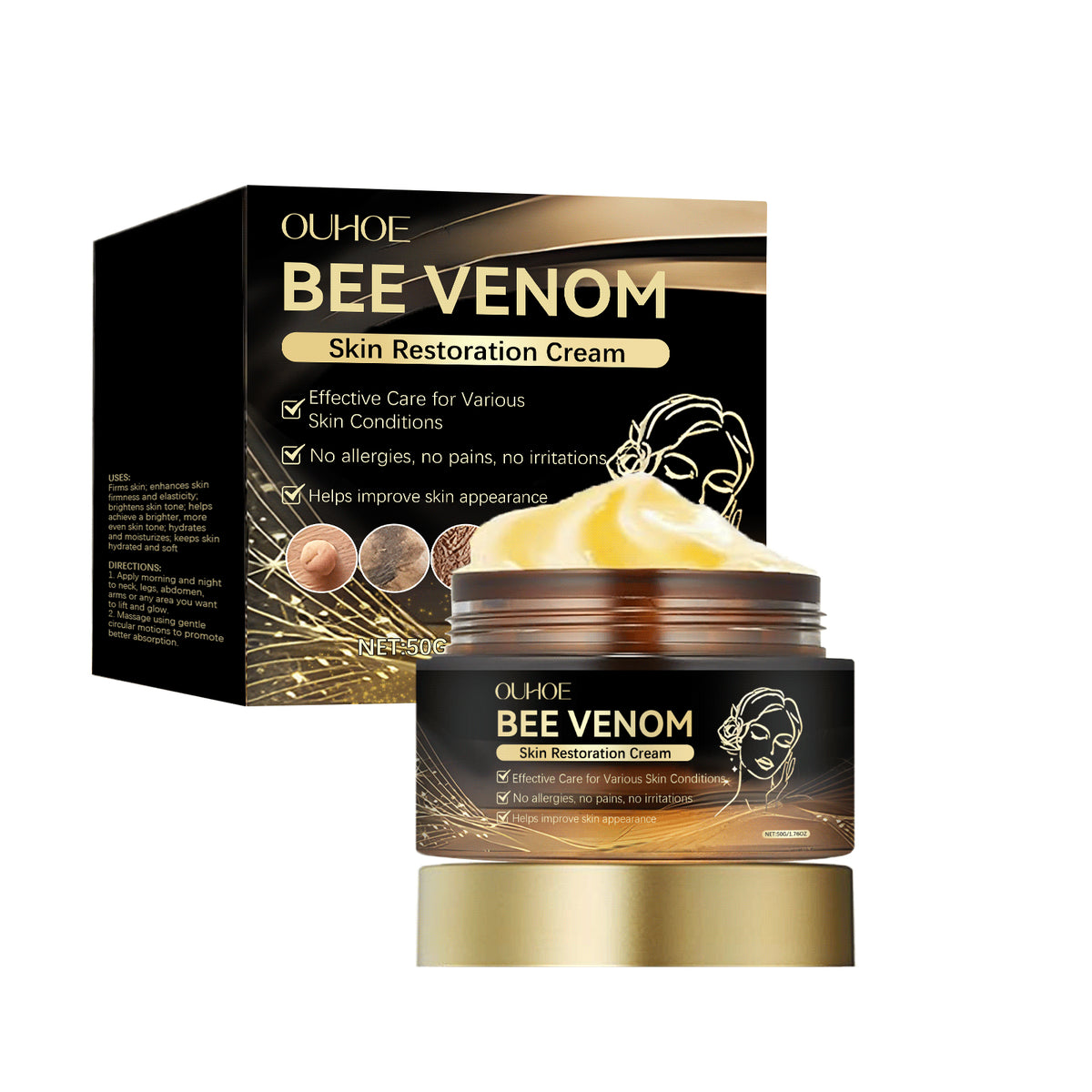 Skin Repair Cream 50g - Hydrating and Anti-Aging Topical Treatment