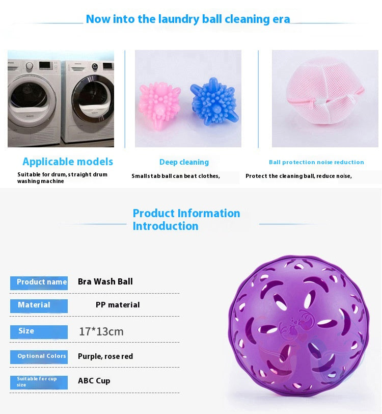 Anti-Deformation Bra Cleaning Ball for Home & Laundry