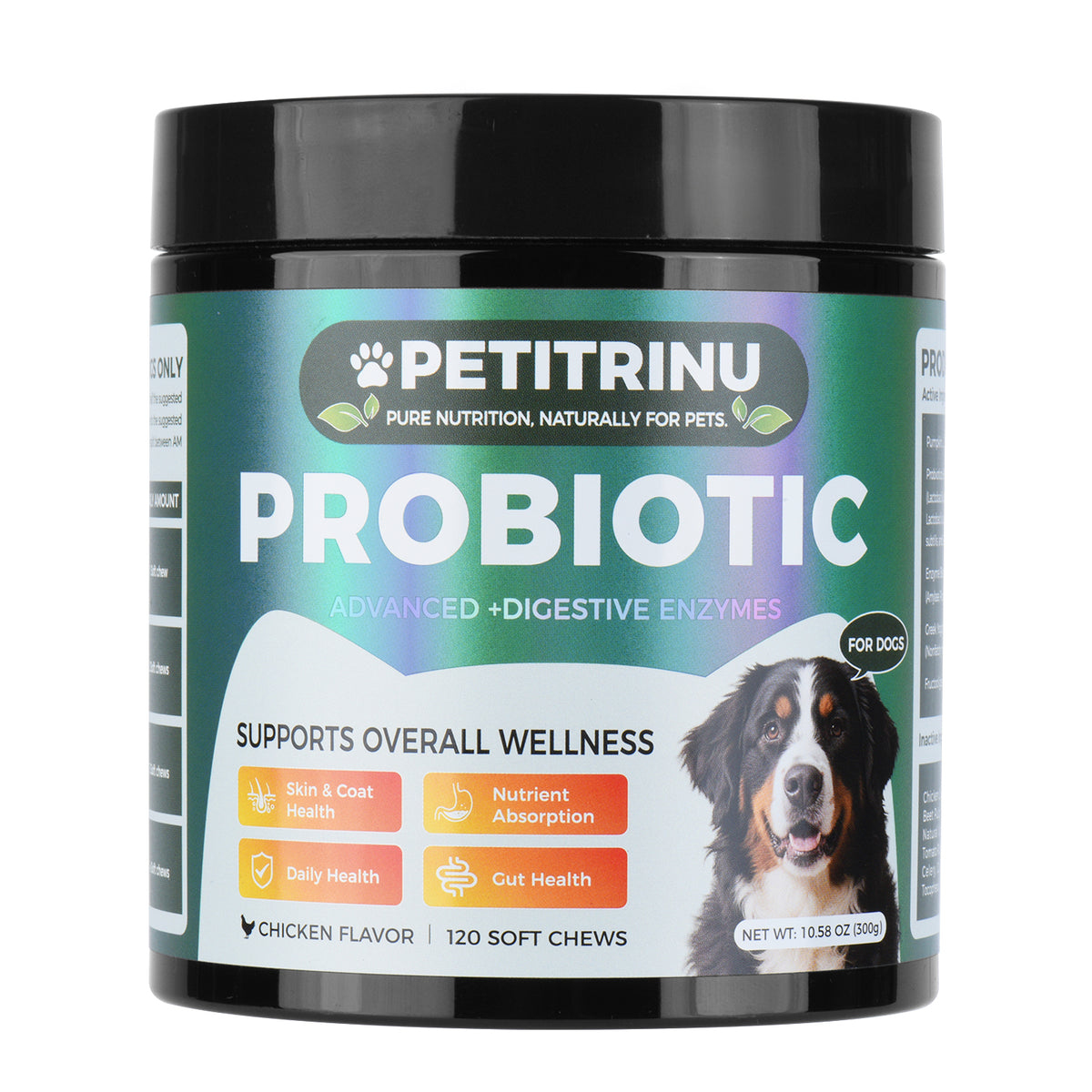 Probiotics for Dogs - Pet Digestive Supplements, 60 Capsules
