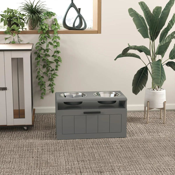 Elevated Dog Bowls - Pet Food & Water Dispenser for Dogs