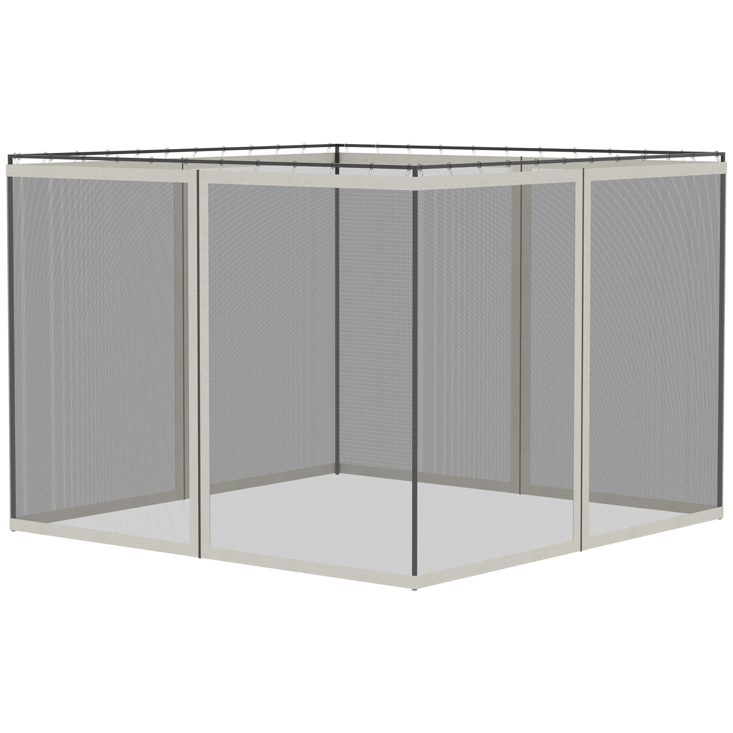 Replacement Mesh Sidewall Netting for 9.8' x 13.1' Gazebos - White
