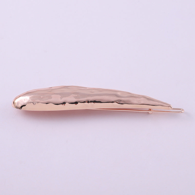 Geometric Metal Hairpin with Lava Pattern for Women - European Style Hair Accessory