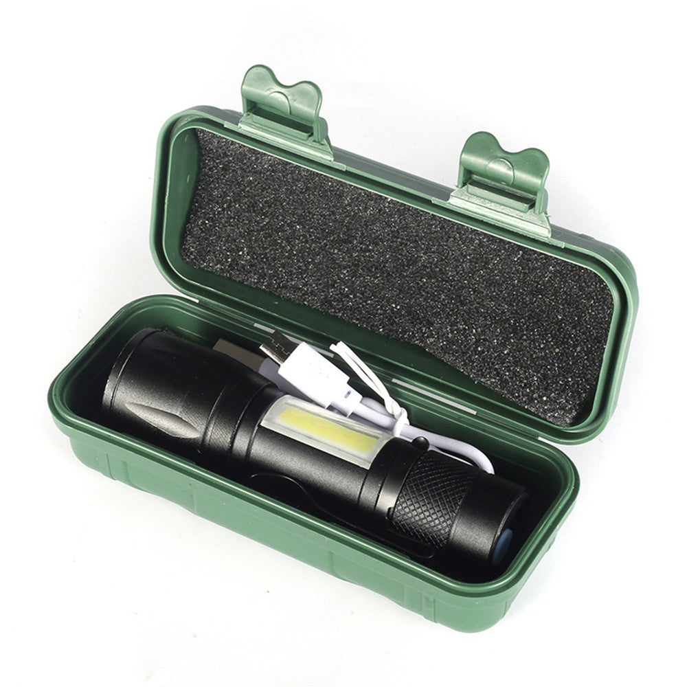 Rechargeable LED Flashlight 2-Pack, Compact Outdoor Torch for Camping & Hiking
