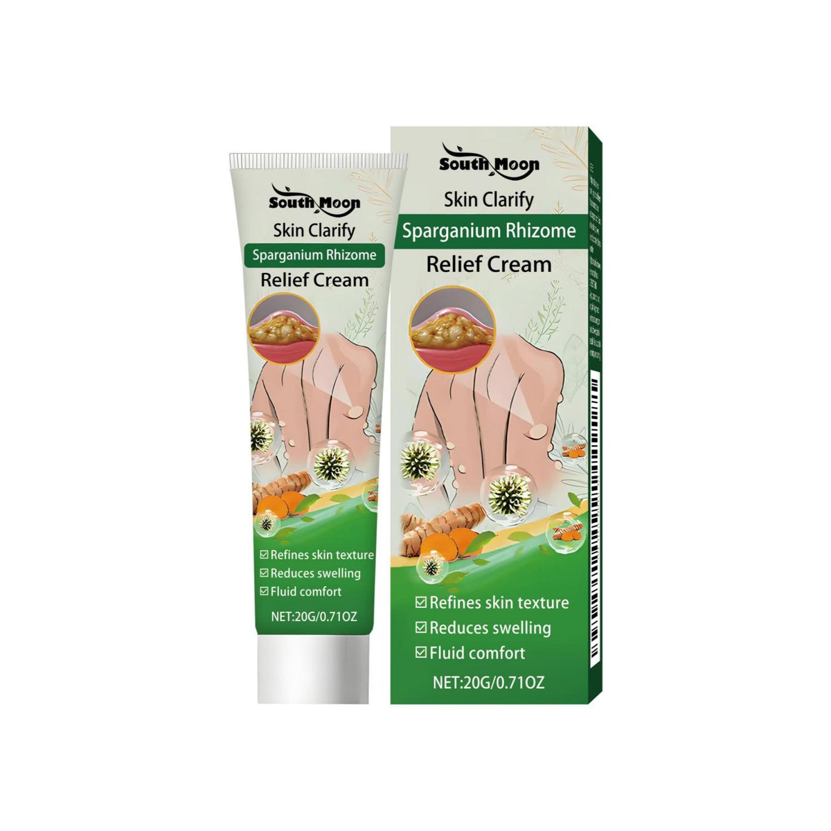 Herbal Soothing Cream for Skin Relief - 20g Natural Herbal Formula