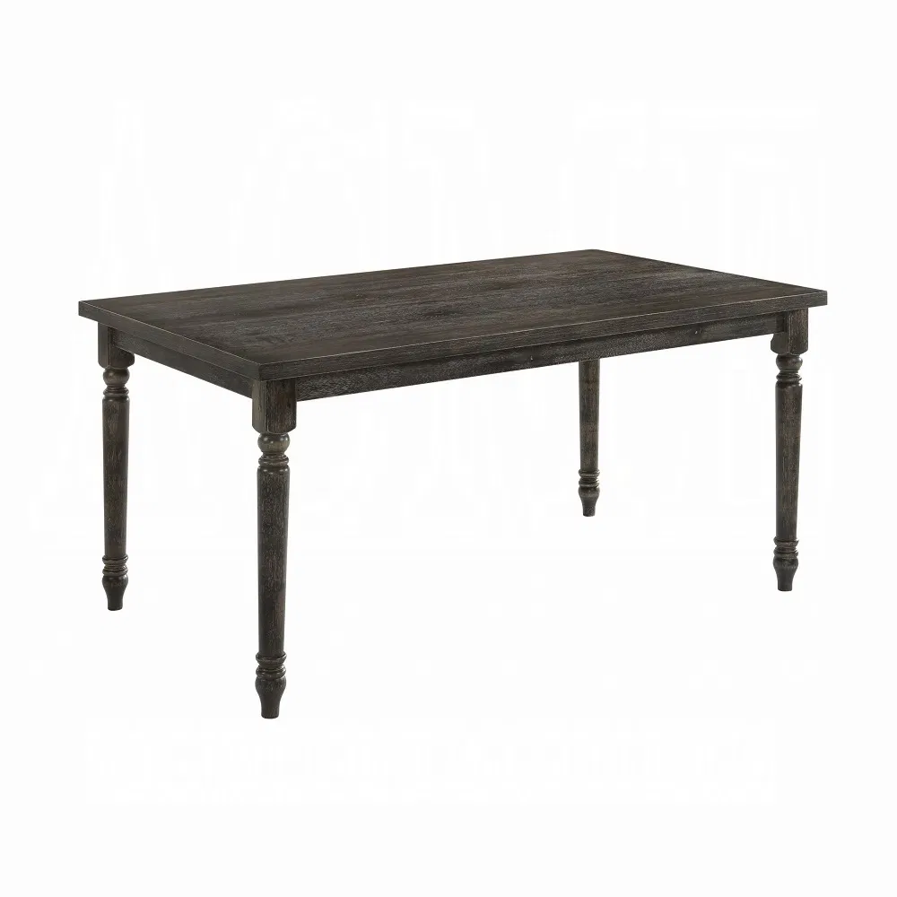 Weathered Grey Rectangular Dining Table - Seats 6