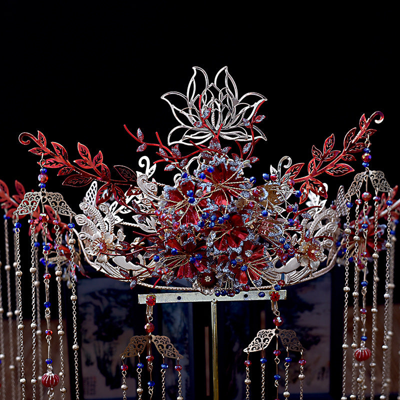 Chinese Phoenix Crown Headdress - Antique Style