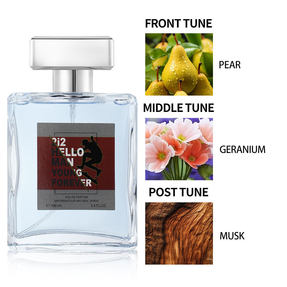 Men's 100ml Fruit Fragrance Eau de Parfum - Long Lasting Gentlemanly Scent
