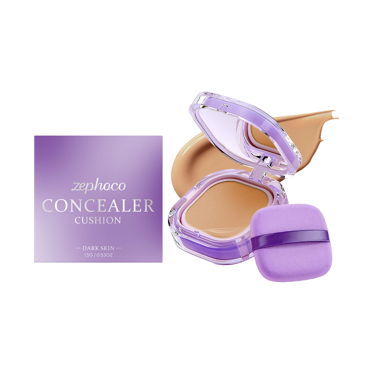 Concealer Cushion Makeup Set with Multiple Color Options - Hydrating Skin Cover