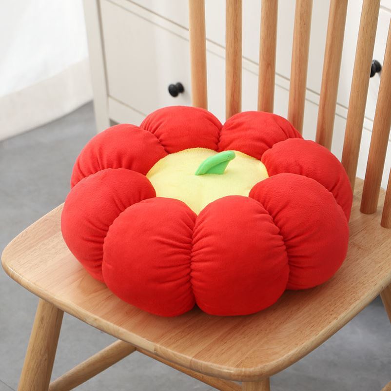 Soft Pumpkin Chair Cushion - Plush Modern Office & Living Room Throw Pillow