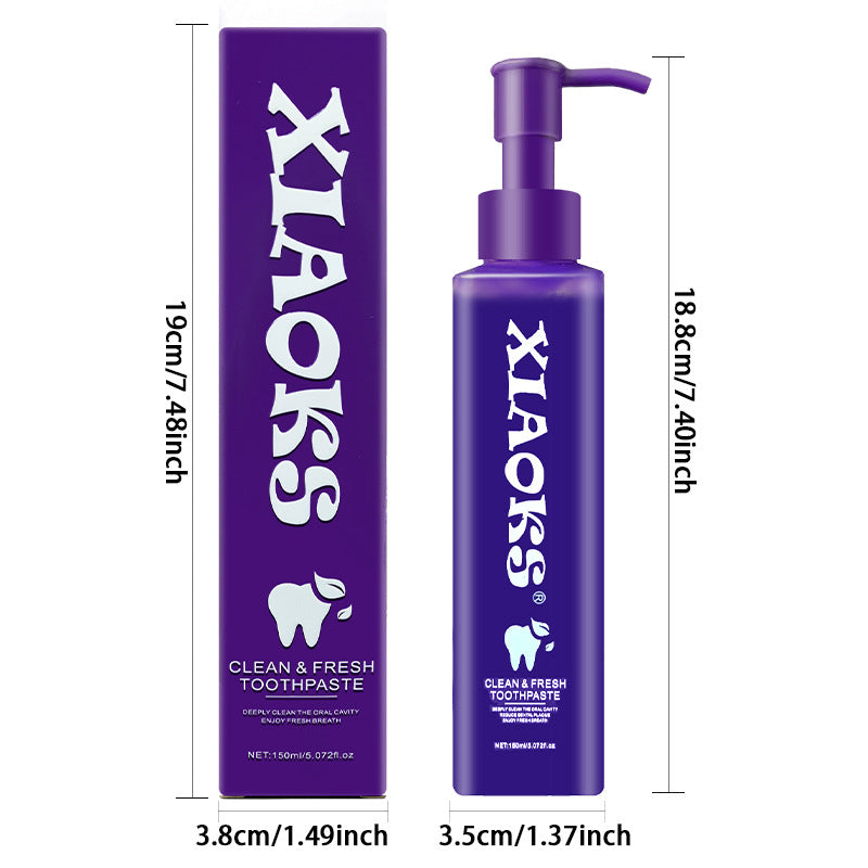 Purple Whitening Toothpaste with 150ml Bottle - Dental Care & Brightening