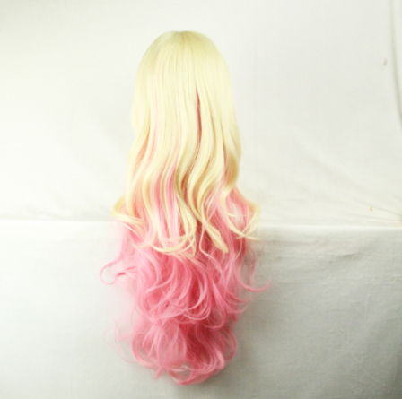 Big Wavy Curly Multicolor Cosplay Wig for Women - Synthetic Hair
