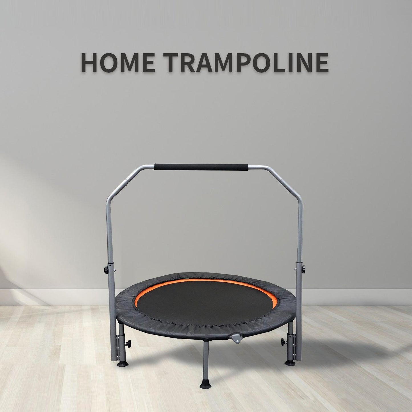 Mini Fitness Trampoline with Adjustable Handles - 48 Inch