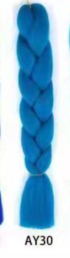 Monochrome Big Braid Wig - High Temp Fiber, 24 Inch Colorful Hair Extension