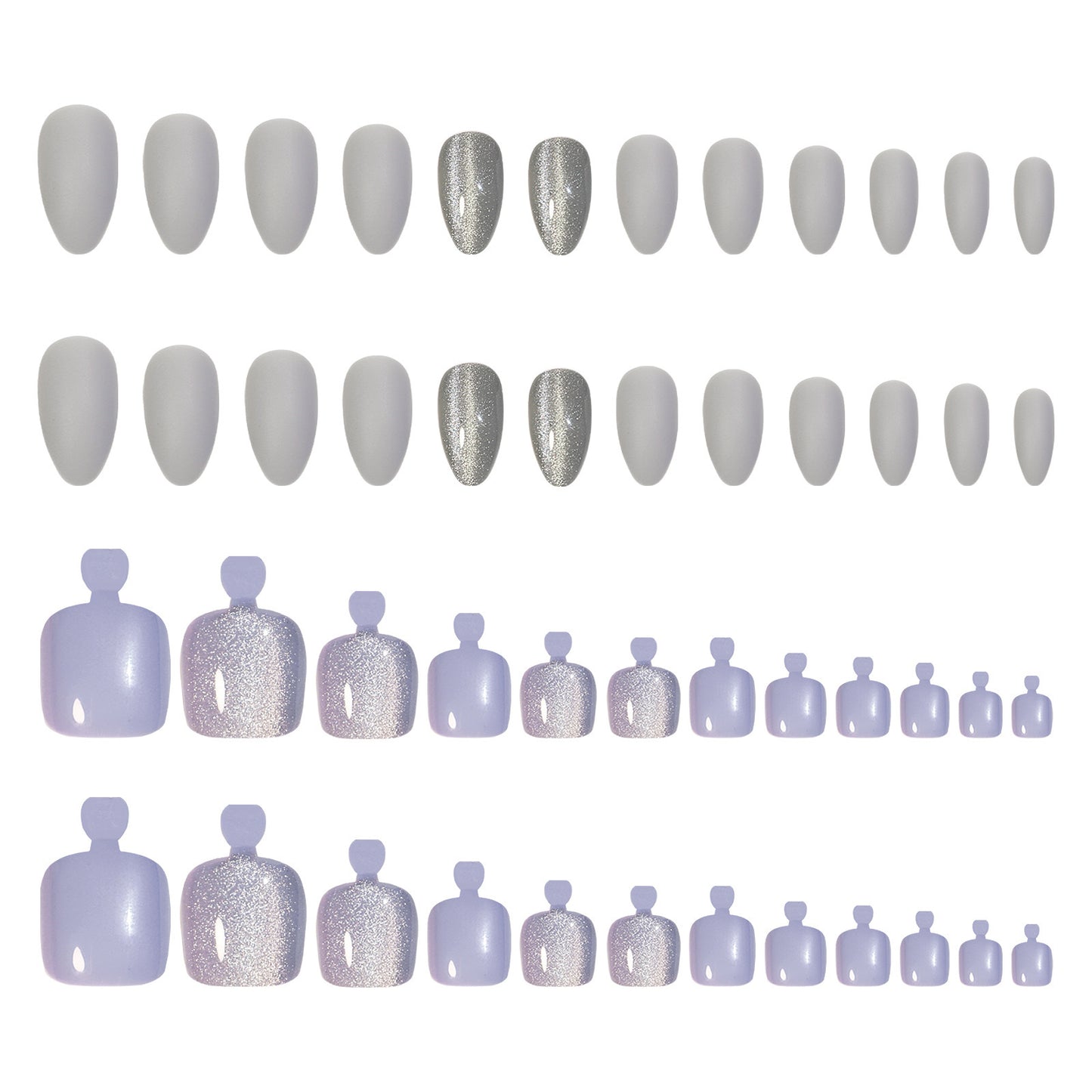 Crystal Cat's Eye Nail Art Kit - Wearable Hand & Foot Suit - Color JP047106