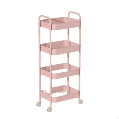 Multi-Layer Mobile Kitchen Trolley Rack with Wheels - Storage & Organization