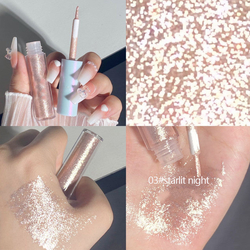 Liquid Eye Shadow with Pearl Finish - 3 Colors, Avant-Garde & Glam Style
